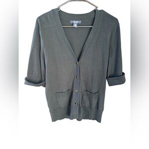 Chaps Women's Black Cardigan Sweater